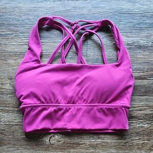 BuffBunny Strappy Sports Bra - Fuchsia